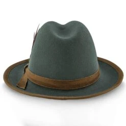 Pinnacle - Walrus Hats Sage Wool Felt Fedora Hat - H7022 -Hat Shop walrus hats fedora pinnacle walrus hats sage wool felt fedora hat h7022 hat 16710870794380