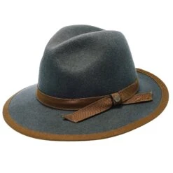 Pinnacle - Walrus Hats Sage Wool Felt Fedora Hat - H7022 -Hat Shop walrus hats fedora pinnacle walrus hats sage wool felt fedora hat h7022 hat 17260475187340