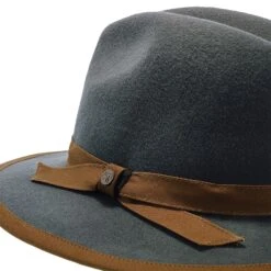 Pinnacle - Walrus Hats Sage Wool Felt Fedora Hat - H7022 -Hat Shop walrus hats fedora pinnacle walrus hats sage wool felt fedora hat h7022 hat 17260476989580