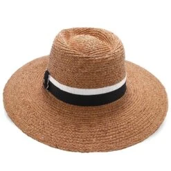 South Beach - Walrus Hats Natural Raffia Straw Fedora Hat 27 South Beach - Walrus Hats Natural Raffia Straw Fedora Hat -Hat Shop walrus hats fedora walrus hats natural raffia straw fedora hat w black white band hat 16700238364812