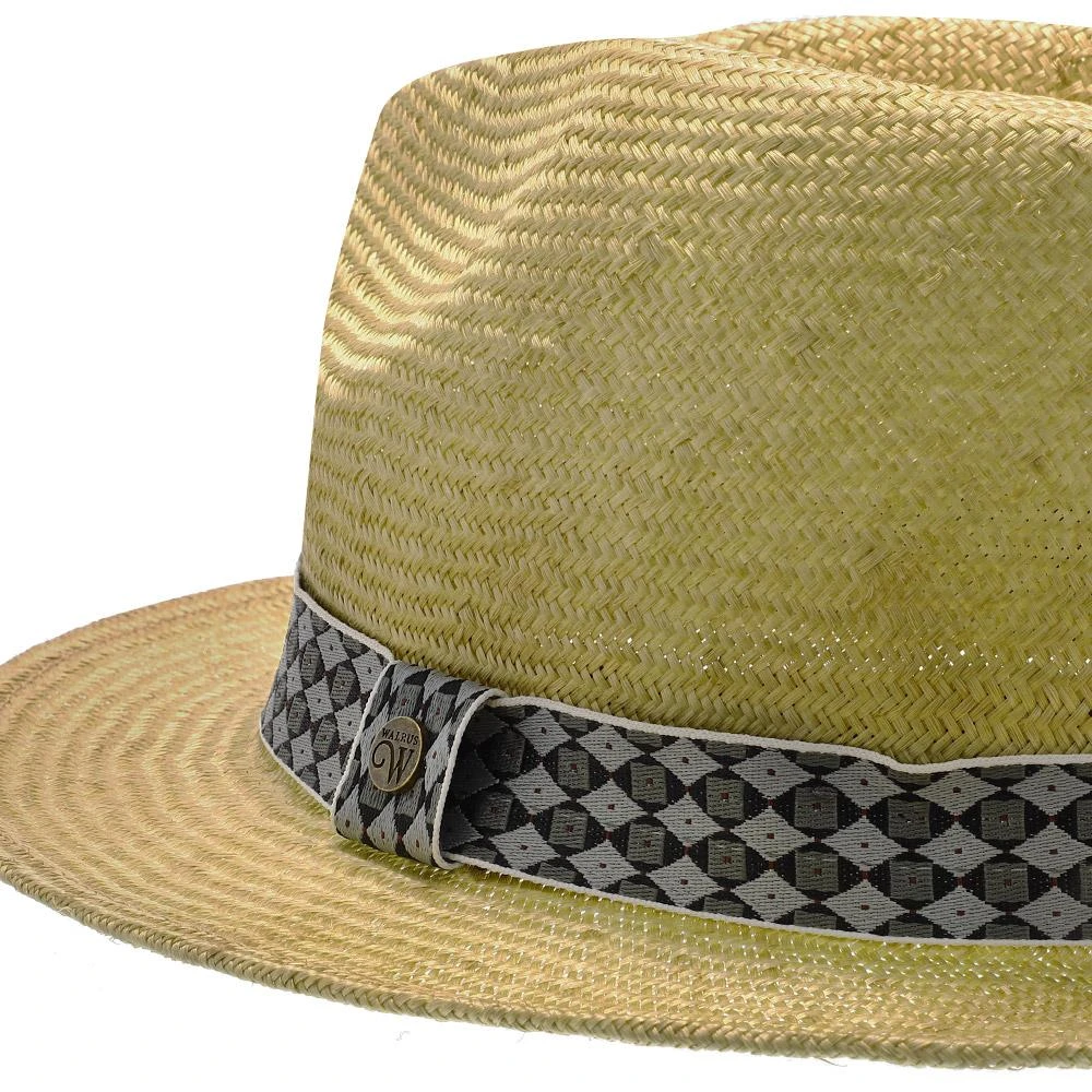 Midnight Luxe - Walrus Hats Sisal Straw Fedora Hat W/ Band 12 Midnight Luxe - Walrus Hats Sisal Straw Fedora Hat W/ Band - Image 12