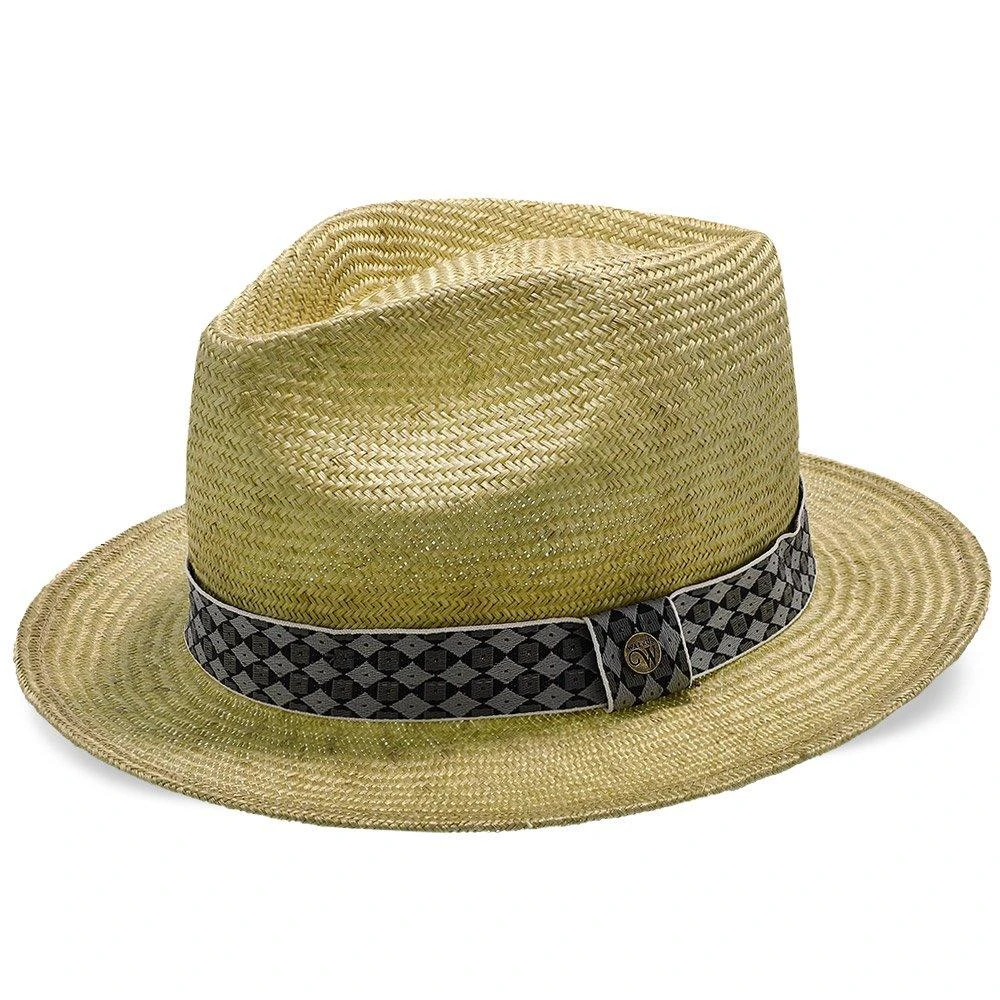 Midnight Luxe - Walrus Hats Sisal Straw Fedora Hat W/ Band 1 Midnight Luxe - Walrus Hats Sisal Straw Fedora Hat W/ Band
