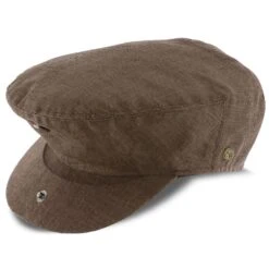 Downtown - Walrus Hats Linen/Cotton Blend Ivy Cap -Hat Shop walrus hats ivy downtown walrus hats mocha linen cotton blend ivy cap hat 16524492243084