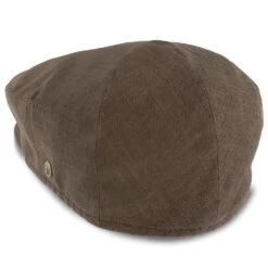 Downtown - Walrus Hats Linen/Cotton Blend Ivy Cap -Hat Shop walrus hats ivy downtown walrus hats mocha linen cotton blend ivy cap hat 16524492472460