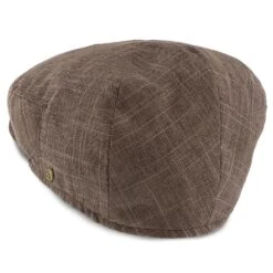 Downtown - Walrus Hats Linen/Cotton Blend Ivy Cap -Hat Shop walrus hats ivy downtown walrus hats mocha linen cotton blend ivy cap hat 16524492701836