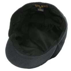 The Blazer - Walrus Hats Navy/Green Houndstooth Polyester Ivy Cap -Hat Shop walrus hats ivy the blazer walrus hats navy green houndstooth polyester ivy cap hat 16524496273548