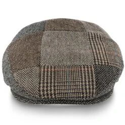 Walrus Hats Tribeca Wool Flat Cap -Hat Shop walrus hats ivy tribeca walrus hats grey tweed patchwork ivy cap hat 16524371984524
