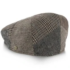 Walrus Hats Tribeca Wool Flat Cap -Hat Shop walrus hats ivy tribeca walrus hats grey tweed patchwork ivy cap hat 16524372050060
