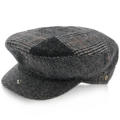 Walrus Hats Tribeca Wool Flat Cap -Hat Shop walrus hats ivy tribeca walrus hats grey tweed patchwork ivy cap hat 16708449042572
