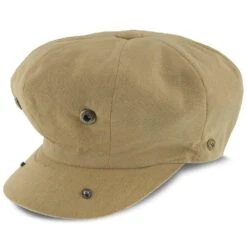 Beckham - Walrus Hats Tan Cotton 8 Panel Newsboy Cap -Hat Shop walrus hats newsboy beckham walrus hats tan cotton 8 panel newsboy cap hat 16524497289356