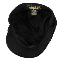 Boardwalk - Walrus Hats Black Linen/Cotton Blend 8 Panel Newsboy Cap -Hat Shop walrus hats newsboy boardwalk walrus hats black linen cotton blend 8 panel newsboy cap hat 16524484083852
