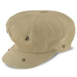 Hampton - Walrus Hats Sand Linen 8 Panel Newsboy Cap -Hat Shop walrus hats newsboy hampton walrus hats sand linen 8 panel newsboy cap hat 16524486672524