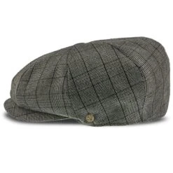 Innovator - Walrus Hats Grey Plaid Polyester 8 Panel Newsboy Cap -Hat Shop walrus hats newsboy innovator walrus hats grey plaid polyester 8 panel newsboy cap hat 16713412051084