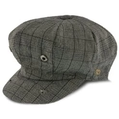 Innovator - Walrus Hats Grey Plaid Polyester 8 Panel Newsboy Cap -Hat Shop walrus hats newsboy innovator walrus hats grey plaid polyester 8 panel newsboy cap hat 16713413984396