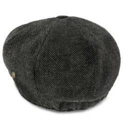Shelby - Walrus Hats Grey Herringbone Wool Blend 8 Panel Kids Newsboy Cap (Toddler, Boys, Youth) -Hat Shop walrus hats newsboy shelby walrus hats grey herringbone wool blend 8 panel kids newsboy cap toddler boys youth hat 16524503056524