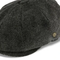 Shelby - Walrus Hats Grey Herringbone Wool Blend 8 Panel Kids Newsboy Cap (Toddler, Boys, Youth) -Hat Shop walrus hats newsboy shelby walrus hats grey herringbone wool blend 8 panel kids newsboy cap toddler boys youth hat 16524503089292
