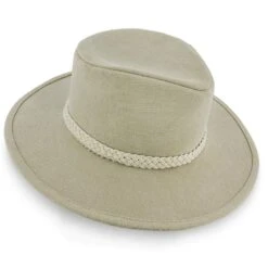 Boatsman Charter - Walrus Hats Tan Canvas Fabric Outback Hat - H7012 -Hat Shop walrus hats outback boatsman charter walrus hats tan canvas fabric outback hat h7012 hat 16524410421388