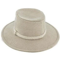Boatsman Charter - Walrus Hats Tan Canvas Fabric Outback Hat - H7012 -Hat Shop walrus hats outback boatsman charter walrus hats tan canvas fabric outback hat h7012 hat 16524410519692