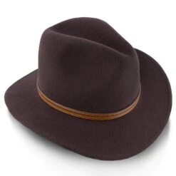 Big Sur - Walrus Hats Dark Brown Wool Felt Safari Hat -Hat Shop walrus hats safari jurassic walrus hats dark brown wool felt safari hat h7014 hat 16713214722188