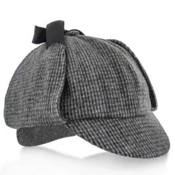 Fox & Hound - Walrus Hats Multi-colored Wool Blend Checkered Sherlock Holmes Deerstalker Hat -Hat Shop walrus hats sherlock fox hound walrus hats multi colored wool blend checkered sherlock holmes deerstalker hat hat 16524379652236