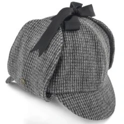 Fox & Hound - Walrus Hats Multi-colored Wool Blend Checkered Sherlock Holmes Deerstalker Hat -Hat Shop walrus hats sherlock fox hound walrus hats multi colored wool blend checkered sherlock holmes deerstalker hat hat 16524379783308