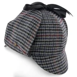 Fox & Hound - Walrus Hats Multi-colored Wool Blend Checkered Sherlock Holmes Deerstalker Hat -Hat Shop walrus hats sherlock fox hound walrus hats multi colored wool blend checkered sherlock holmes deerstalker hat hat 16524379816076