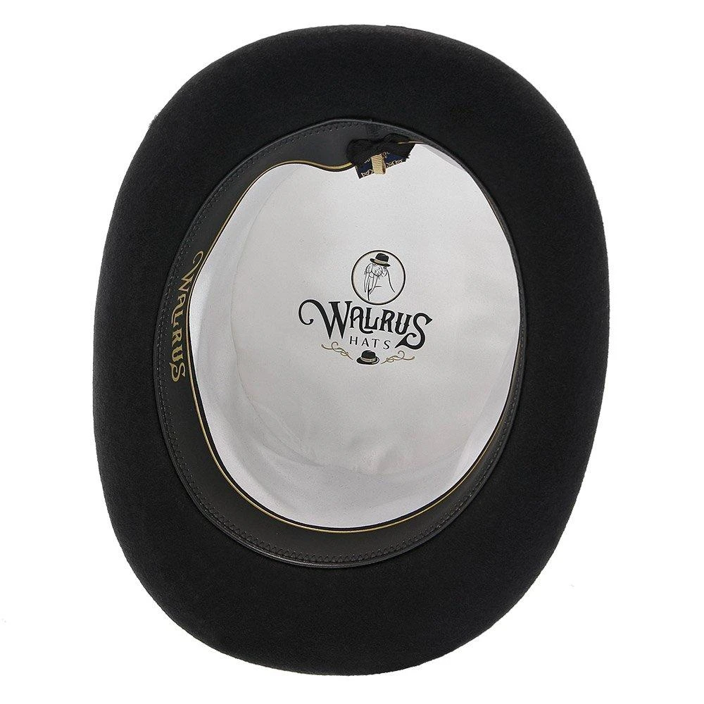 Deadman - Walrus Hats Wool Felt 4.5 In. Height Low Crown Top Hat - H7019 8 Deadman - Walrus Hats Wool Felt 4.5 In. Height Low Crown Top Hat - H7019 - Image 8