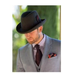 Parliament - Scala WF506 Wool Felt Derby Hat -Hat Shop wf545 black 3q 2 1000x 1 7f8a663f 62d6 470d 8547 e905c1946a0a