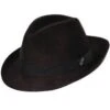 Lascar - Woolrich W5052 Grey Wool Felt Crushable Fedora Hat