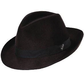 Lascar - Woolrich W5052 Grey Wool Felt Crushable Fedora Hat 1 Lascar - Woolrich W5052 Grey Wool Felt Crushable Fedora Hat
