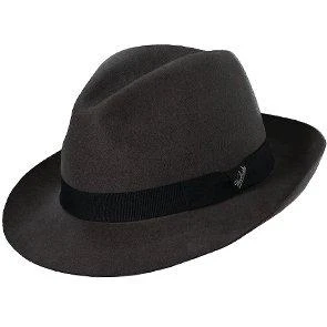 Lascar - Woolrich W5052 Grey Wool Felt Crushable Fedora Hat 4 Lascar - Woolrich W5052 Grey Wool Felt Crushable Fedora Hat - Image 4